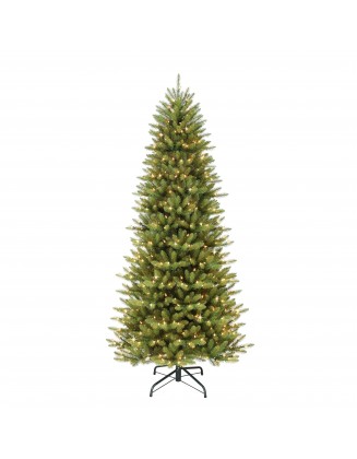 10 ft Pre-lit Slim Fraser Fir Artificial Christmas Tree 900 UL listed Clear Lights