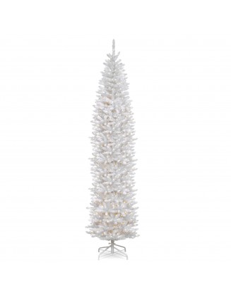12' Pre-Lit Kingswood White Fir Pencil Artificial Christmas Tree - Clear Lights