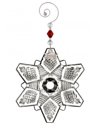 2016 Waterford Annual Snowcrystal Pierced Crystal Christmas Ornament Decoration