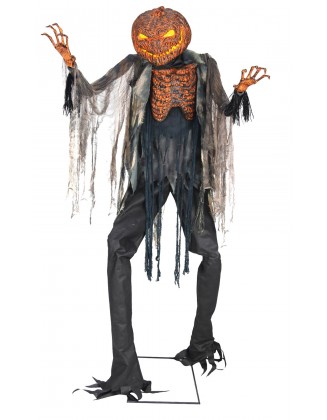 7ft. Scorched Scarecrow Animated NO FOG MACHINE Halloween Decoration
