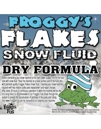 55 Gallon Drum - DRY Snow Juice Machine Fluid - Froggys Flakes (50-75 Foot Float / Drop) Low Residue Formula