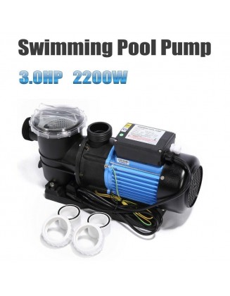 3 HP High Flo Above Ground Swimming Pool Pump w/ Strainer Filter Basket