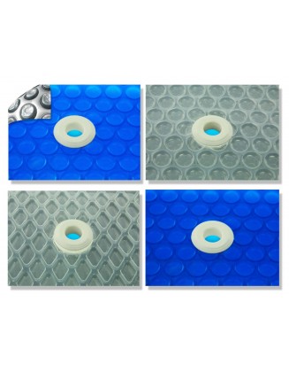 12' x 24' Oval Swimming Pool Solar Blanket 800, 1200 and 1600 Series W Grommets