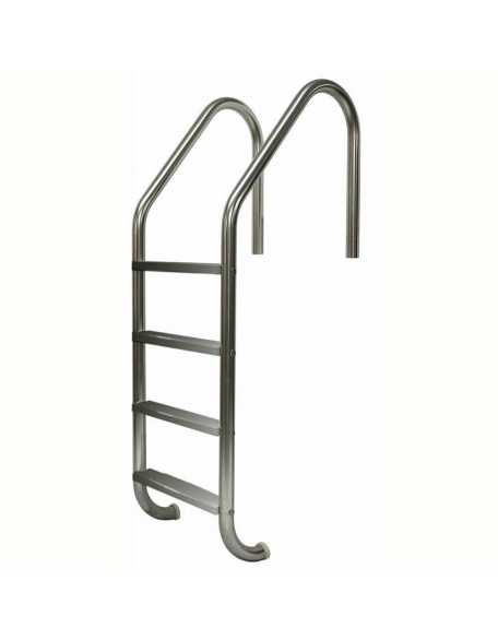 Aqua Select 4-Step Economy Inground Swimming Pool Ladder w/ Stainless Steps