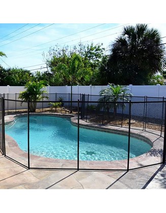 Pool Fences 4'x48' In-Ground Swimming Pool Sectional Kit Removable Mesh Barrier