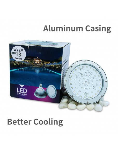 1-4PCS LED Color Pool Light Bulb for in ground pool,120V 40W RGBW Color Changing