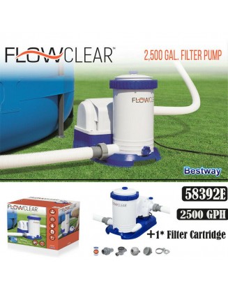 2500 GPH Filter Pump for Above Ground Swimming Pools 58392E Flowclear