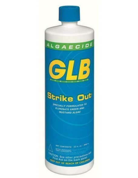 (12) 1 Qt. GLB Strike-Out Algaecide For Swimming Pools 71114