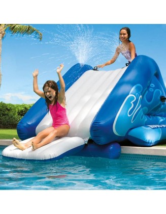 *Heavy Duty Inflatable Play Center Swimming Pool Spraying Water Slide Accessory*