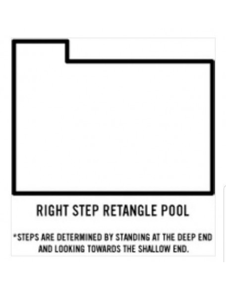 GLI 16' x 32' Swimming Pool Safety Cover Right Hand 4x8 Step SECURE N CLEAN RHSF