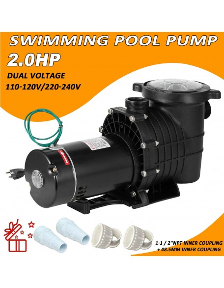 1.5/2.0HP InGround Swimming Pool Pump Motor Strainer Generic For outdoor pump