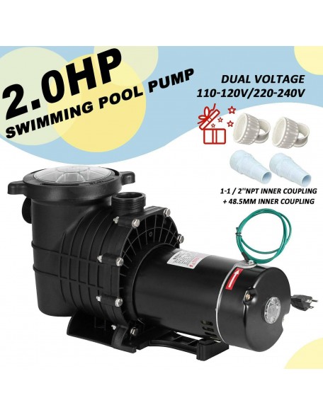 1.5/2.0HP Swimming Pool Pump Motor with Strainer Generic for outdoor Replacement