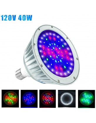 120V 40W LED Color Changing Replacement Light Bulb Swimming Pool Spa RGBW Volt