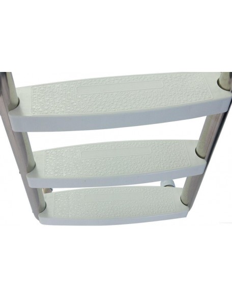4-Step Polished Stainless Steel Swimming Pool Ladder For In-Ground Pools