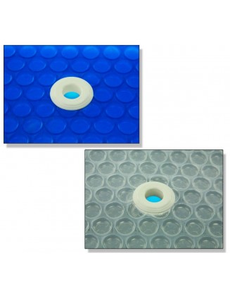 15' x 27' Oval Swimming Pool Solar Blanket 800, 1200 and 1600 Series W Grommets