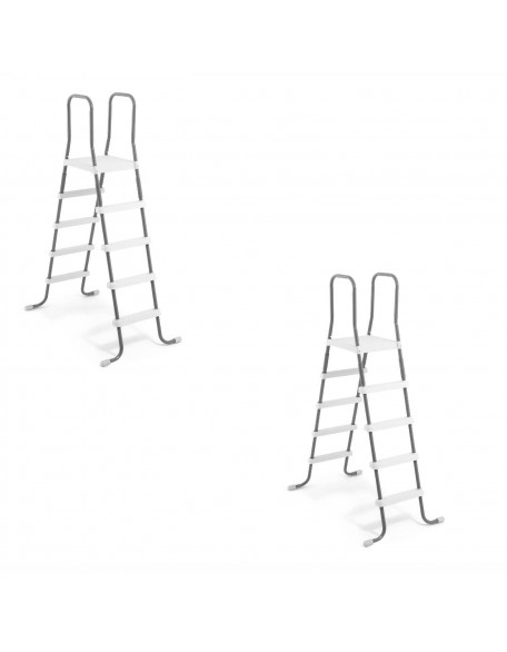 Intex Steel Frame Above Ground Swimming Pool Ladder (2 Pack)