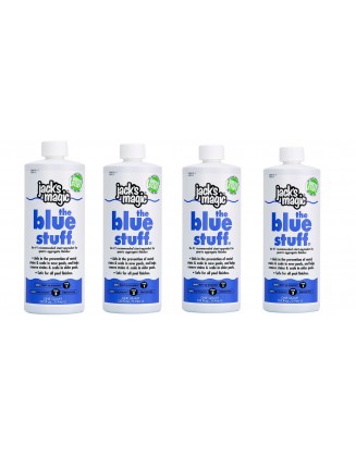 4 Pack Jack's Magic The Blue Stuff Prevents Stain & Scale For Swimming Pools