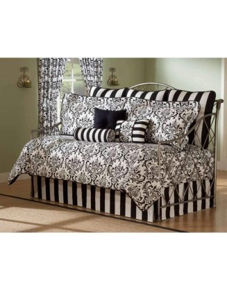 Arbor Daybed Comforter Set 10 Piece Bedding Black White Bed in A Bag Sheets Bedspread