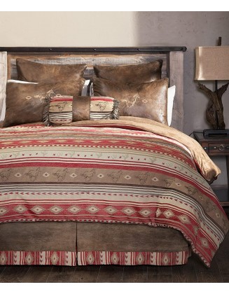 Carstens, Inc Queen Flying Horse 5 Piece Comforter Bedding Set, Brown, Model:JB1106-5