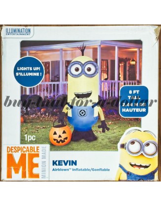 *NEW*RARE*8' ft Inflatable Minion-Despicable Me-Airblown Halloween-Kevin-Minions