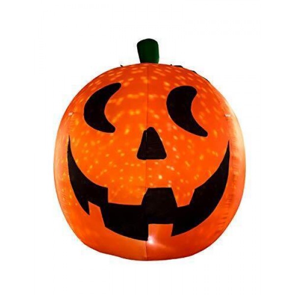 10 Feet Halloween Inflatable Giant Pumpkin with Build-in LEDs Blow Up
