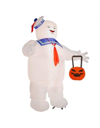 10 ft Stay Puft Weather-resistant with Pumpkin Tote Halloween Inflatable NEW