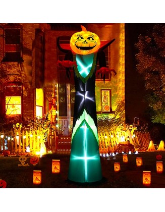12 FT Halloween Inflatables Outdoor Decorations, Inflatable Pumpkin Reaper with