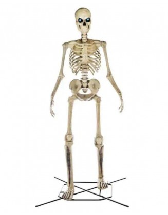 12 ft Giant-Sized Skeleton with LifeEyes(TM) LCD Eyes, Halloween Outdoor Decor