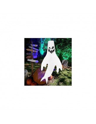 YLTPAJK 44Inch Halloween Ghost Hanging Decorations Flag Wind Socks for Home Yard