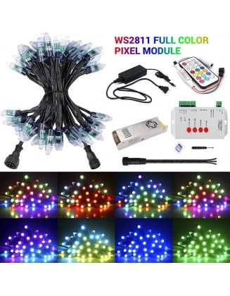WS2811 RGB LED Pixel Module String Light Digital Letter Sign+Power+Controller US