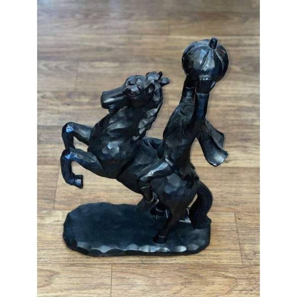 *NEW* HTF BLACK Edition Headless Horseman Statue 26” Inch Home Decor Halloween