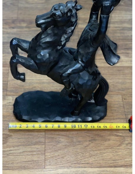 *NEW* HTF BLACK Edition Headless Horseman Statue 26” Inch Home Decor Halloween