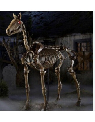 6 ft Life Size Standing Skeleton Horse Halloween Prop Home Accents Depot/IN HAND