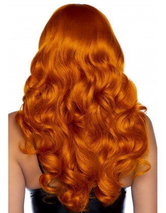 24in Long Wavy Bang Ginger/Orange Wig
