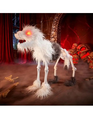 2.5 ft. Animated LED Poseable Skeleton Sheepdog