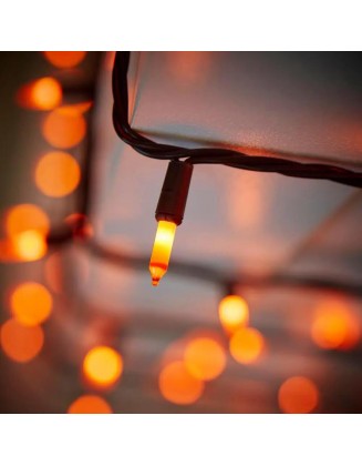 100-Count Orange Mini Incandescent Halloween String Lights
