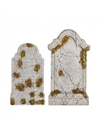 2-Piece 24 in. and 30 in. Decayed Tombstones