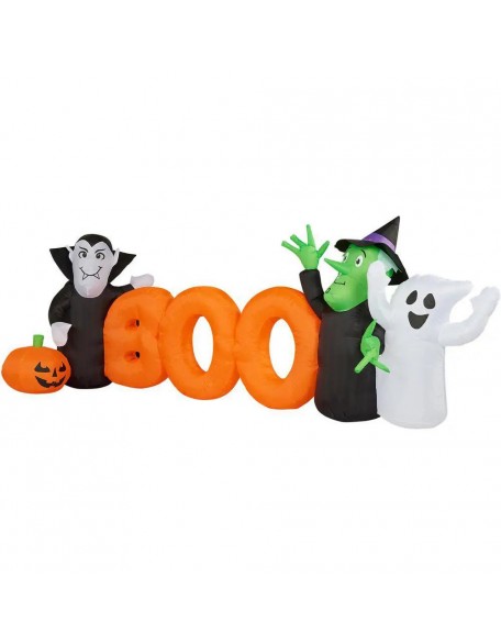 10 ft. Boo Sign Halloween Inflatable with Lights