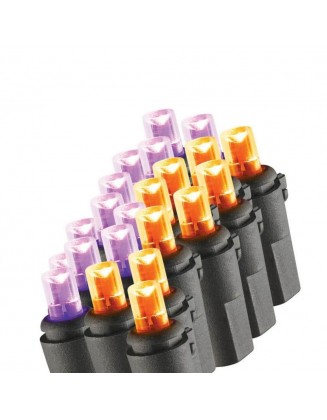 100-Count Purple to Orange Color Changing LED Halloween Lights