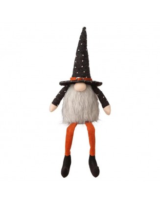 20 in. H Halloween Fabric Gnome Sitter Decor