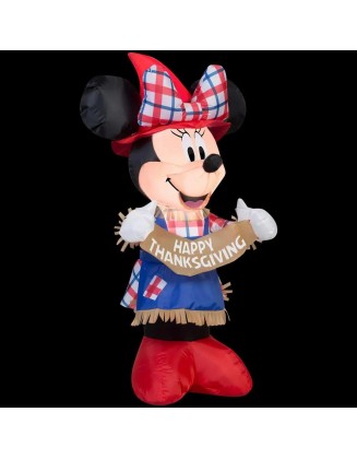 3.5 ft. H Inflatable Minnie as Scarecrow