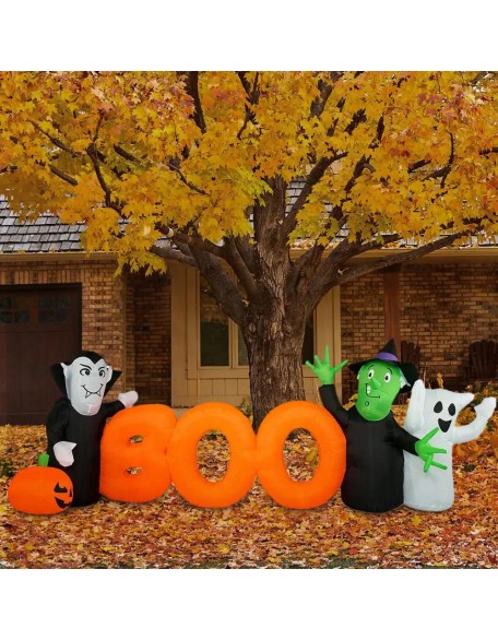 10 ft. Boo Sign Halloween Inflatable with Lights