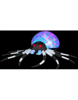 2.6 ft. Inflatable Projection Kaleidoscope Spider