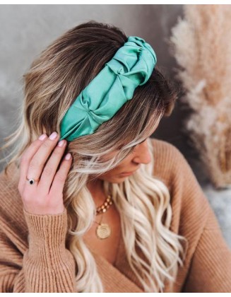 Scarlett Ruched Headband - Emerald